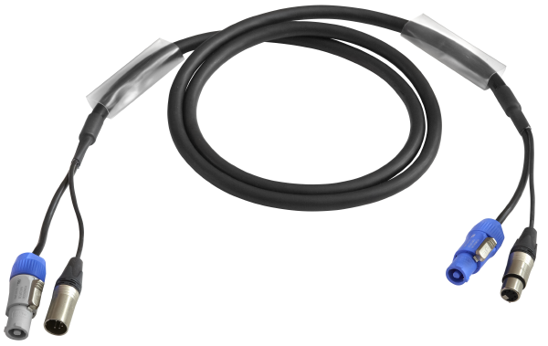 DMX/Power-Kombikabel, XLR/powerCON