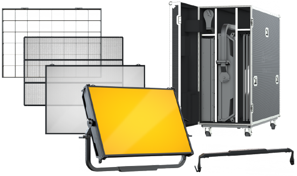 Prolights EclPanel TWCXLPack inkl. Flightcase & Zubehör, RGB+warmweiß, 1.800K - 20.000K