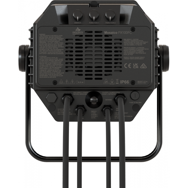 Prolights Mosaico FX100, LED Projektor, 8.000K, 100W, IP66, ohne Linse, schwarz