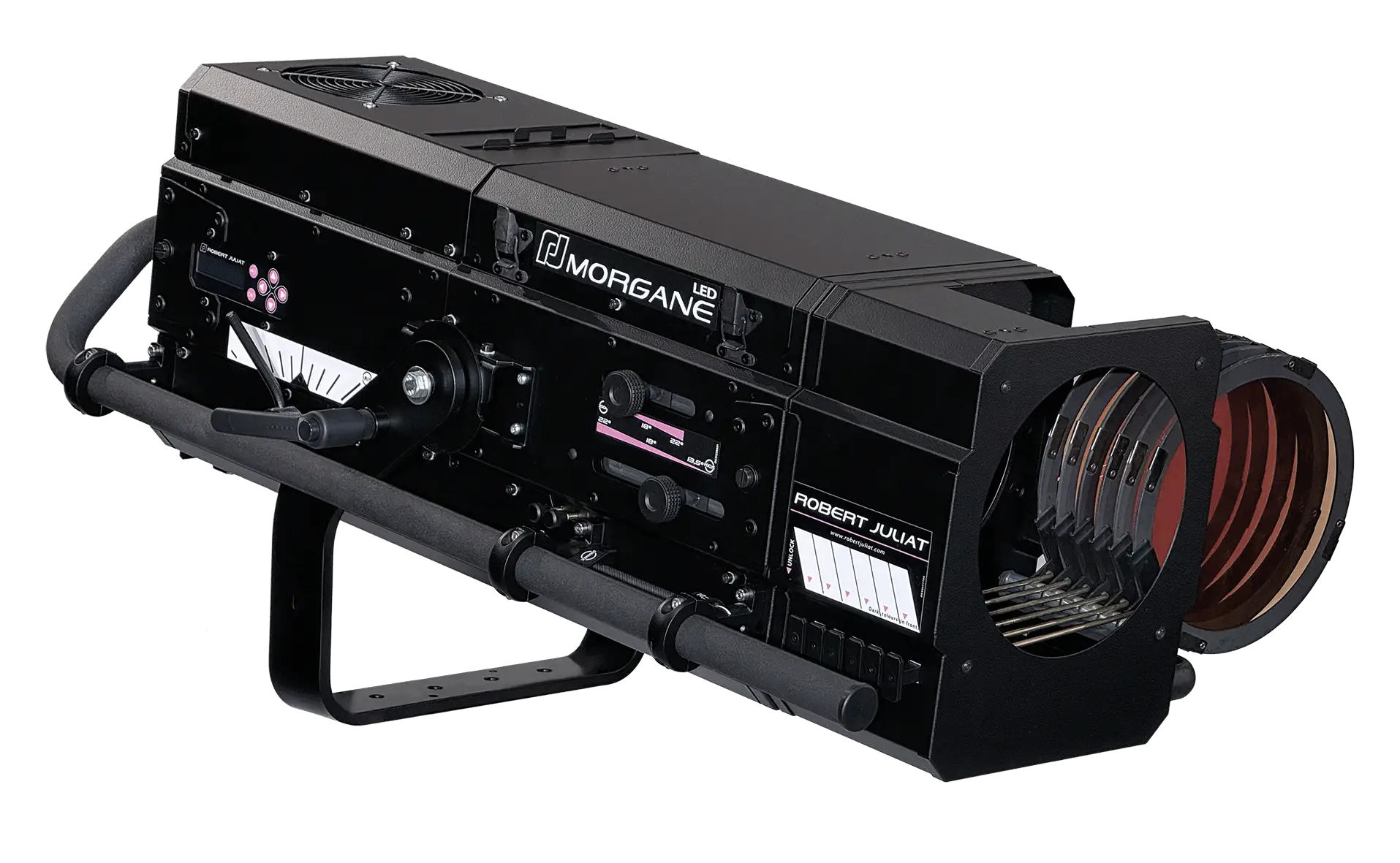 Robert Juliat Morgane VW, 13°-24°, 825W LED, 2.700-6.500K, Push/Pull-Farbwechslersystem