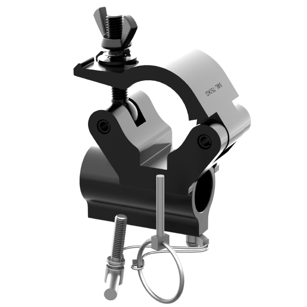 Prolights ProTruss Aluminum Clamp, TV-Receiver für 28mm Spigot, SWL 200kg, 48-51mm, schwarz