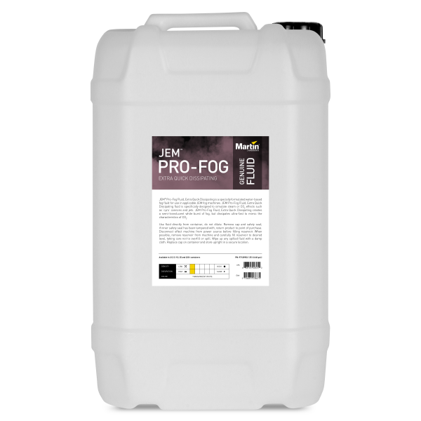 JEM Pro-Fog Fluid, Extra Quick Dissipating, 25 l